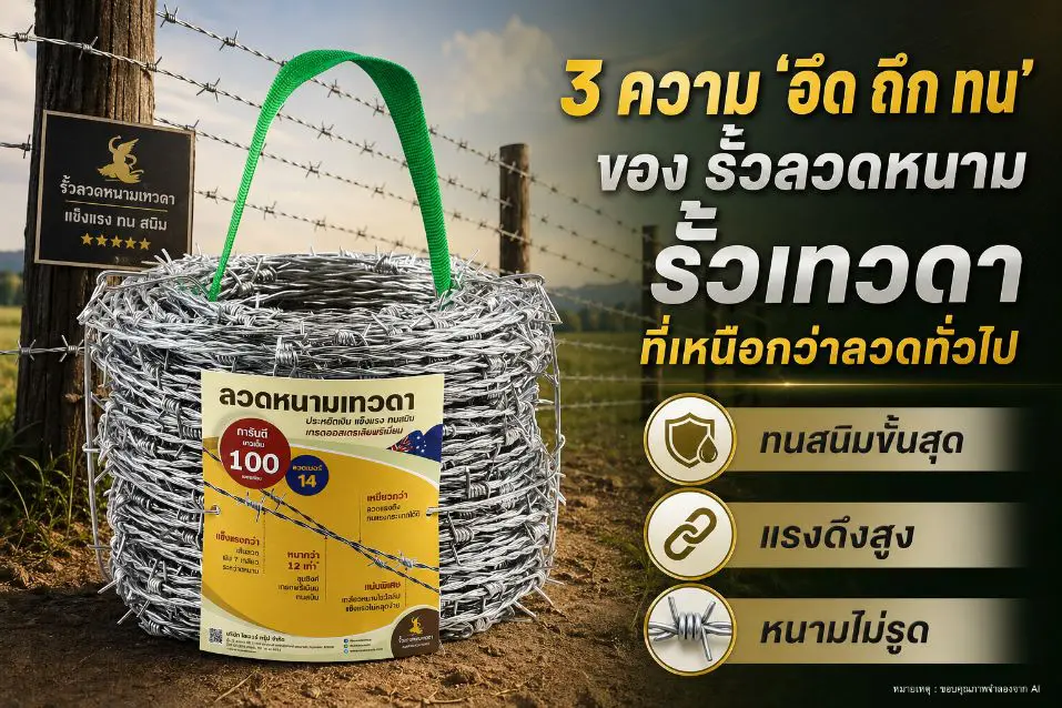 3 ความ อึด ถึก ทน ของ รั้วลวดหนามเทวดา
