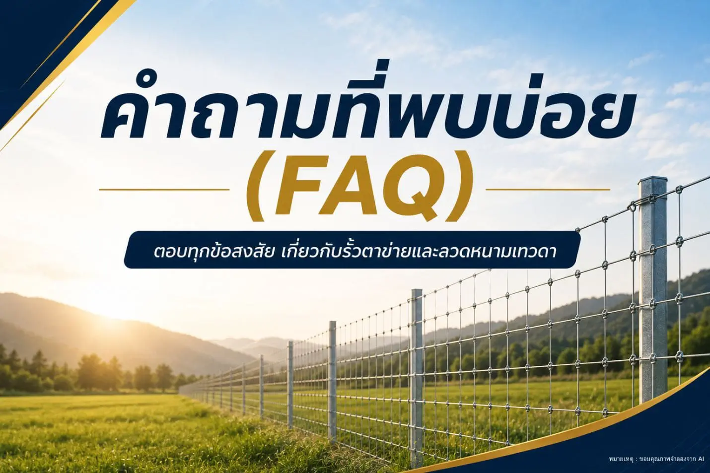 คำถามที่พบบ่อย (FAQ)
