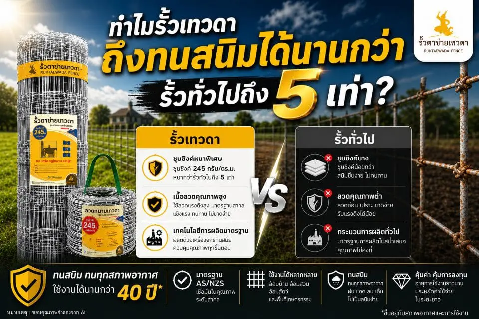 ทำไมรั้วเทวดาถึงทนสนิมได้นานกว่ารั้วทั่วไปถึง 5 เท่า