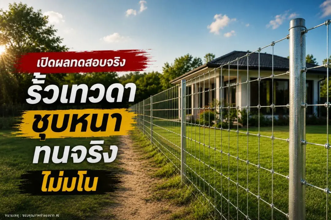 เปิดผลทดสอบจริง รั้วเทวดา ชุบหนา ทนจริง ไม่มโน