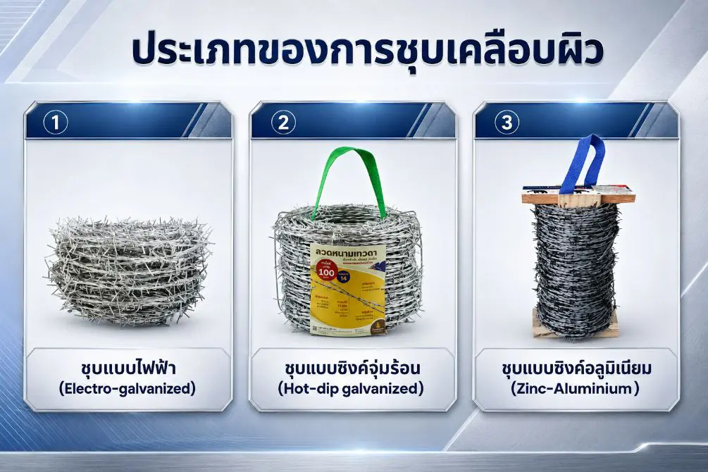 3. ประเภทของการชุบเคลือบผิว (หัวใจสำคัญของการกันสนิม)