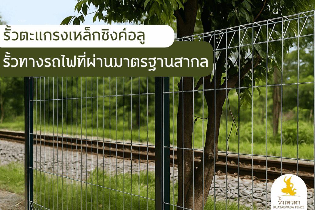 รั้วตะแกรงเหล็กซิงค์อลู รั้วทางรถไฟที่ผ่านมาตรฐานสากล