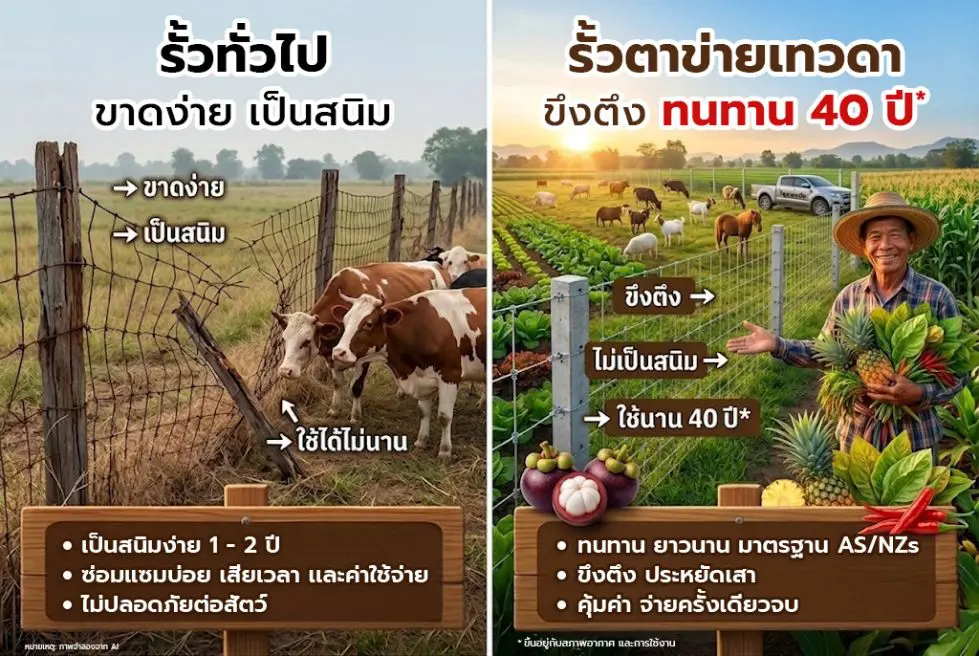 เจาะลึกความคุ้มค่า ทำไมรั้วตาข่ายถักปมเทวดาถึงประหยัด