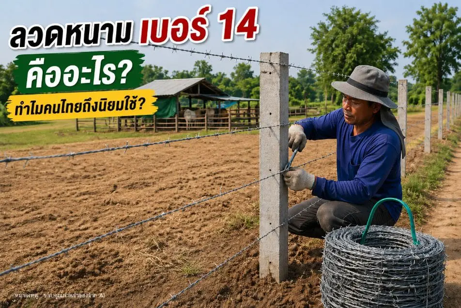 ลวดหนาม เบอร์ 14 คืออะไร ทำไมคนไทยถึงนิยมใช้ล้อมที่ดิน