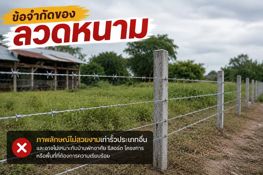 ข้อจำกัดของ ลวดหนาม