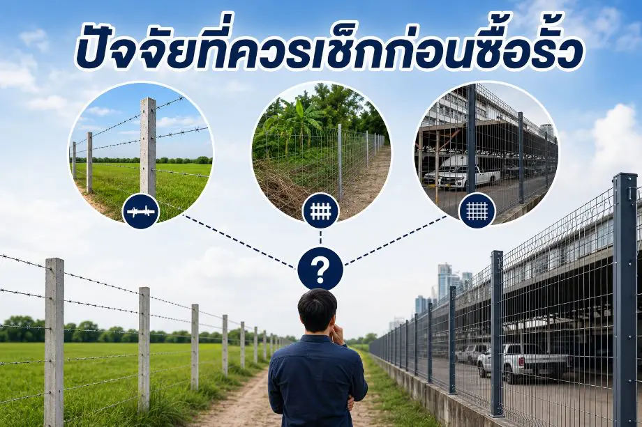 ปัจจัยที่ควรเช็กก่อนซื้อรั้ว