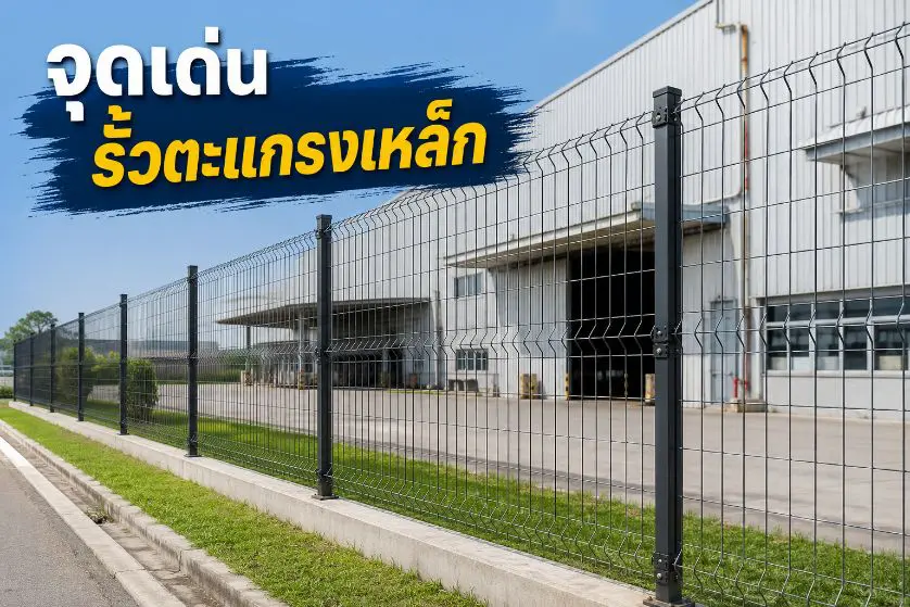 จุดเด่นของรั้วตะแกรงเหล็ก