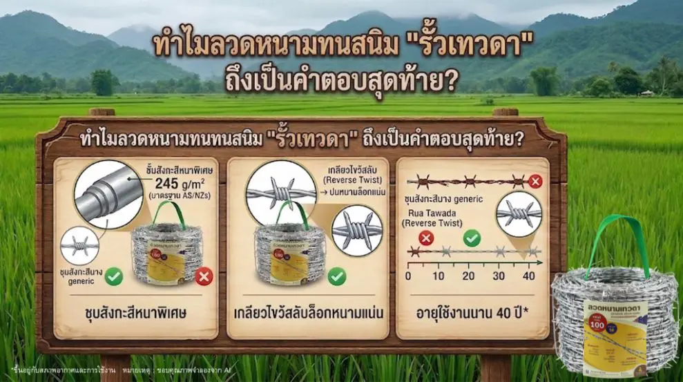3 เหตุผลที่ ลวดหนามทนสนิม รั้วเทวดา คือการลงทุนแบบ "จ่ายครั้งเดียวจบ"