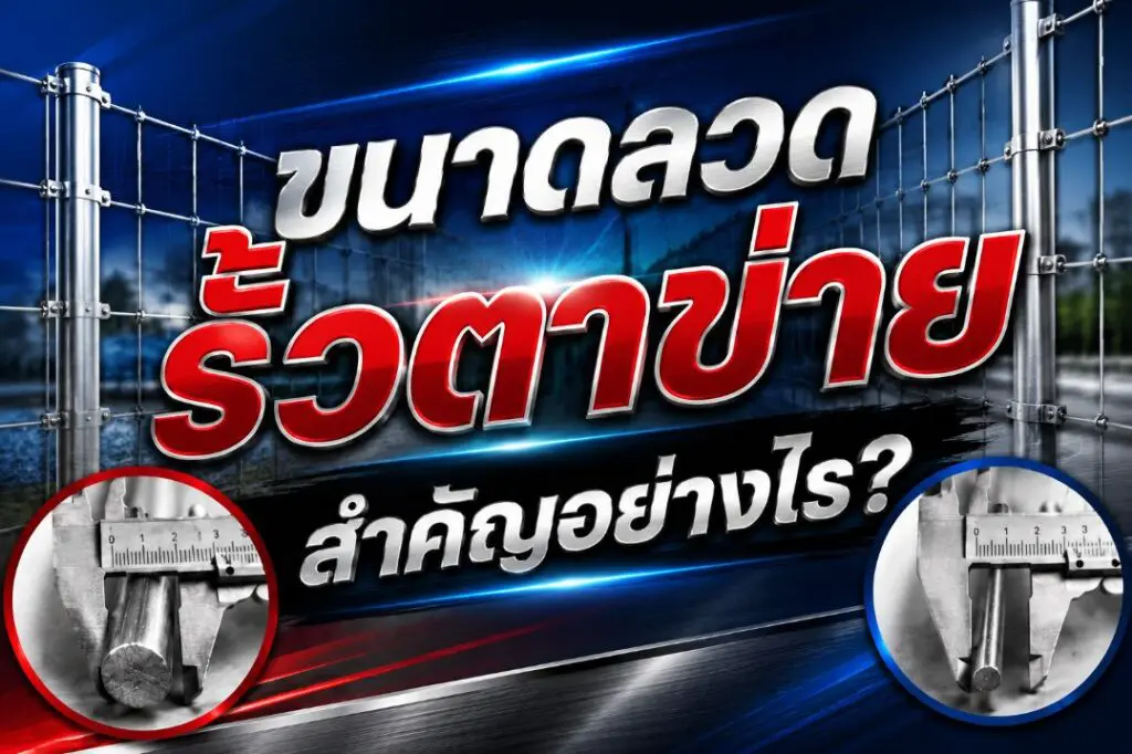 ขนาดลวดรั้วตาข่ายสำคัญอย่างไร?