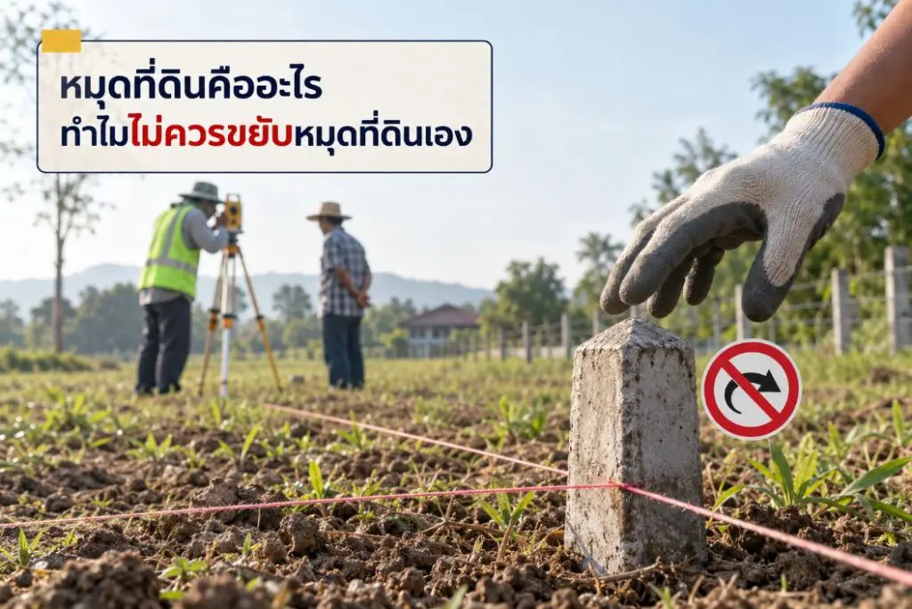 หมุดที่ดินหาย อย่าขยับเอง ไม่งั้นอาจจะเกินปัญหาในอนาคตได้