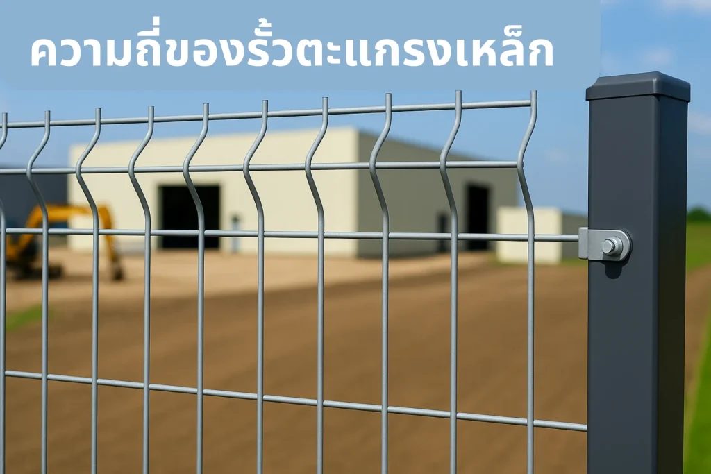 ความถี่ของรั้วตะแกรงเหล็ก Mesh fence
