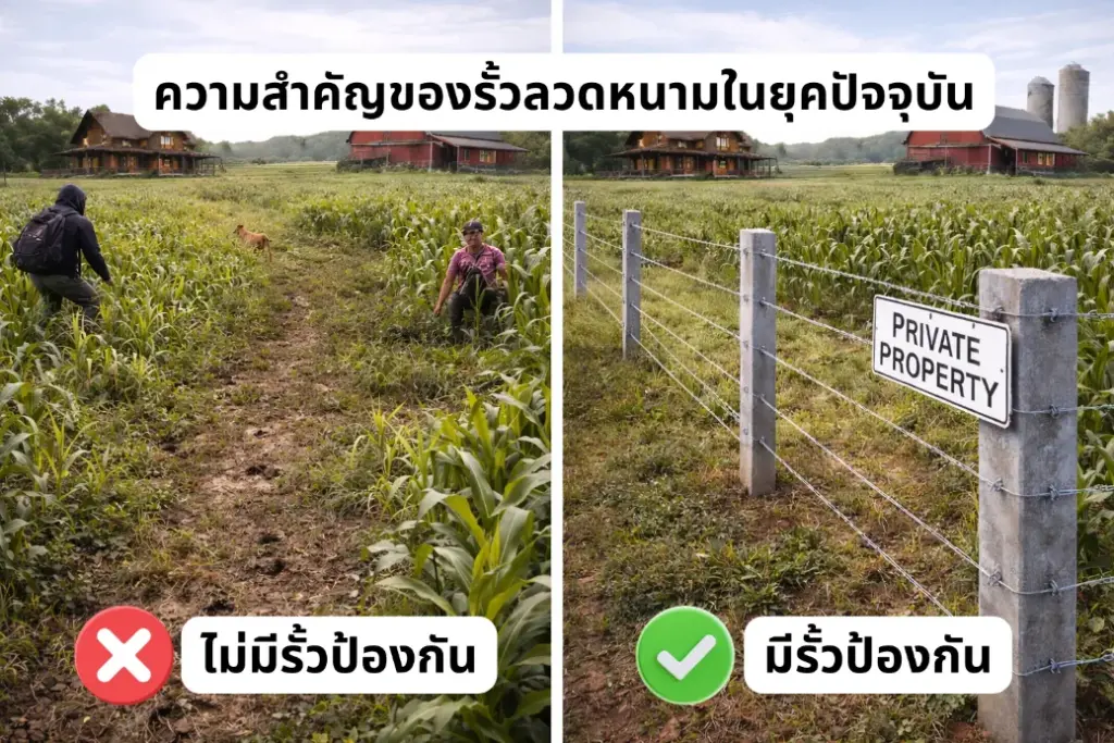 ความสำคัญของรั้วลวดหนามในยุคปัจจุบัน