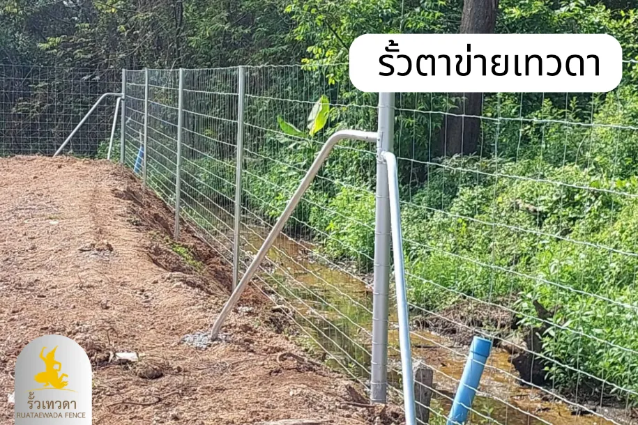 รั้วตาข่่ายถักปม ล้อมบ้าน ล้อมสวน ในราคางบประหยัด