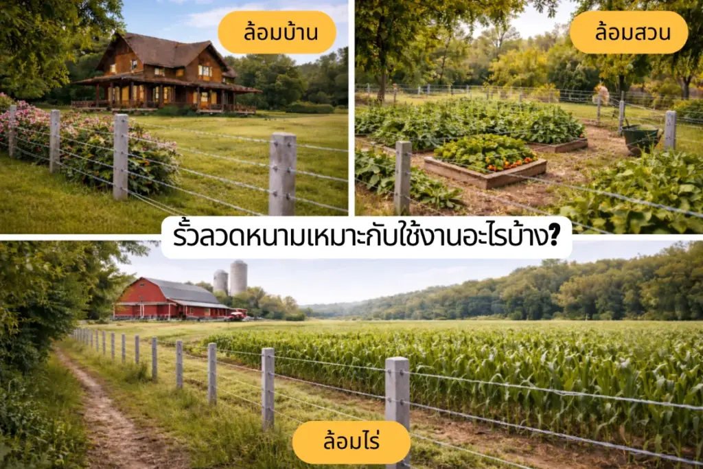 รั้วลวดหนามเหมาะกับใช้งานอะไรบ้าง?