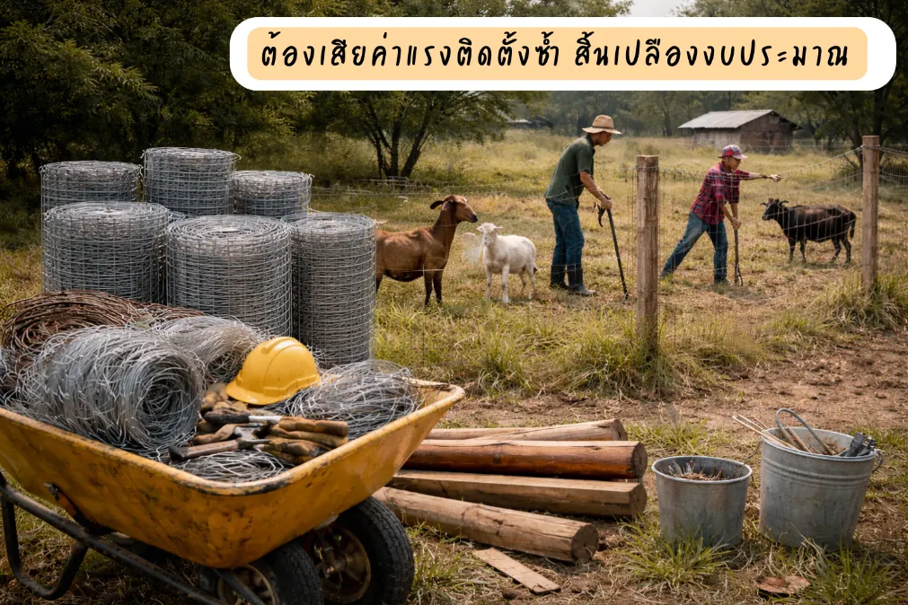 ต้องเสียค่าแรงติดตั้งซ้ำ สิ้นเปลืองงบประมาณ