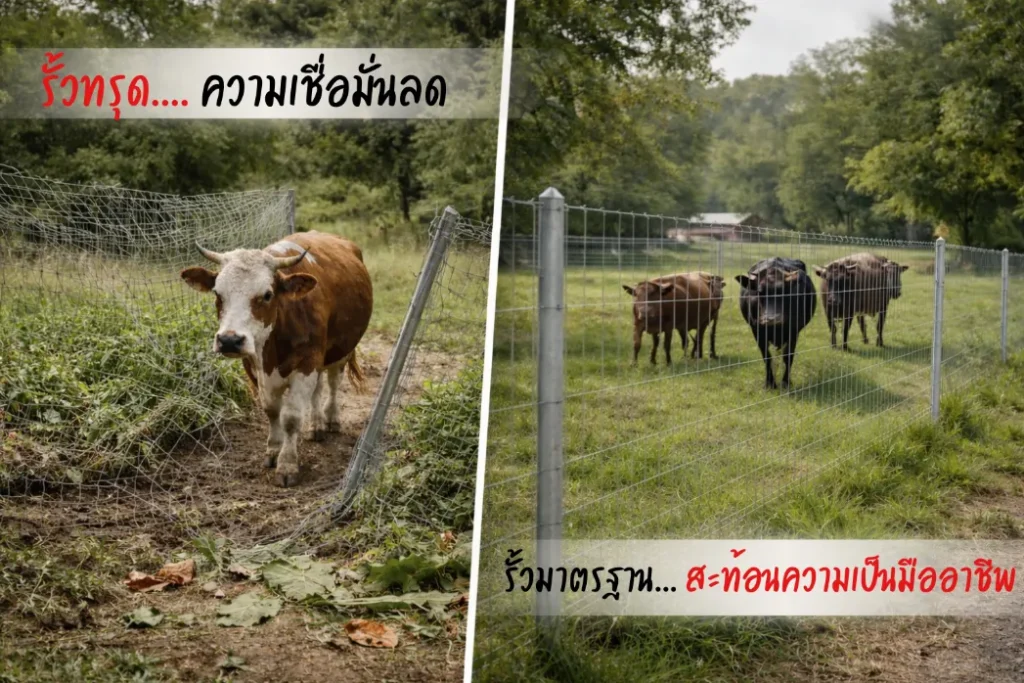 สร้างภาพลักษณ์มืออาชีพ รั้วทรุด ความเชื่อมั่้นลด รั้วมาตรฐาน สะท้อนความเป็นมืออาชีพ