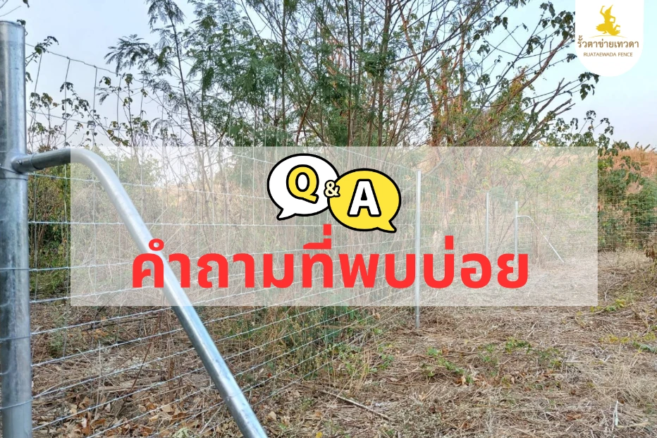 คำถามที่พบบ่อย รั้วตาข่ายเหล็ก