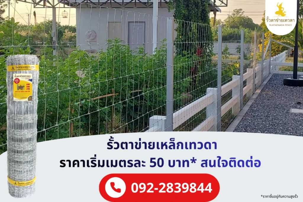 รั้วตาข่ายเหล็กเทวดา ราคารั้วเริ่มต้น