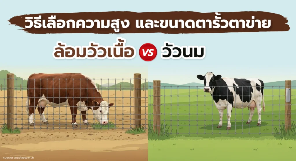 วิธีเลือกความสูงและขนาดตารั้วตาข่าย
