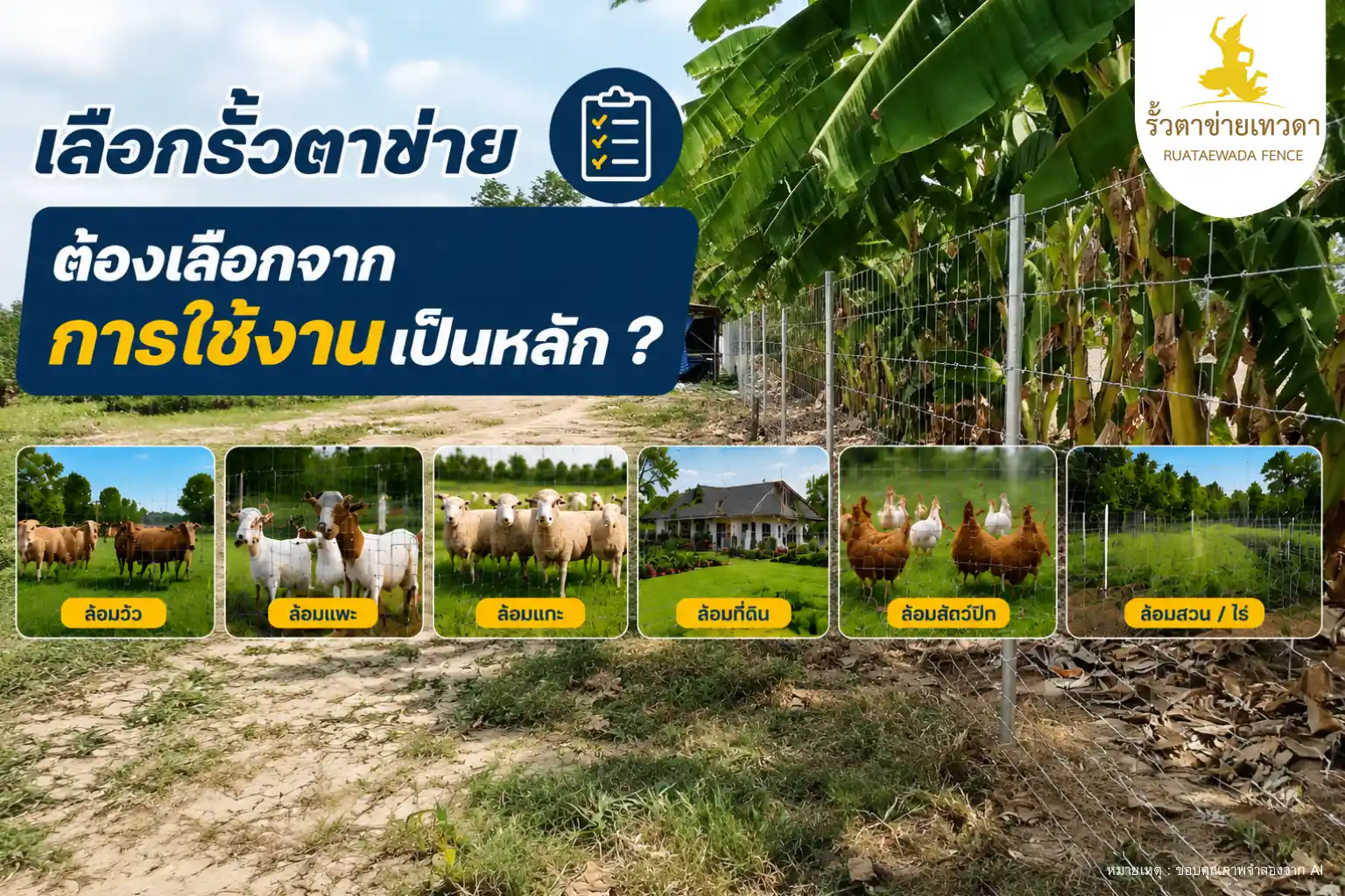 เลือกรั้วตาข่าย ต้องเลือกจากการใช้งานเป็นหลัก