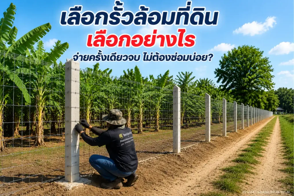 เลือกรั้วล้อมที่ดินทั้งที ทำไมถึงควรเลือกสเปค _จ่ายครั้งเดียวจบ_ ไม่ต้องซ่อมบ่อย